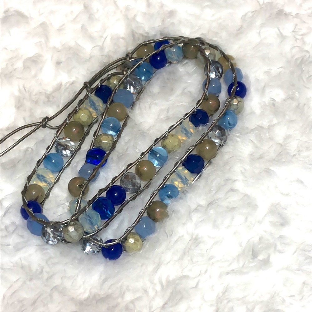 Beaded wrap bracelet